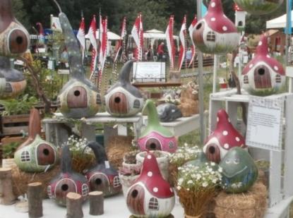 Preview: Kalebasse mit Bauch und Hals  38 cm Typ  "Riesen - Kettle Gourd"